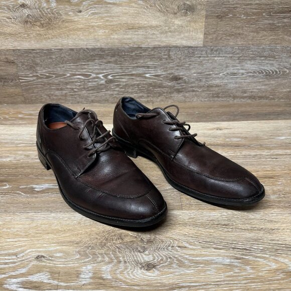 Cole Haan Men 10.5 M Lenox Hill Split Toe Oxfords Shoes Brown Leather C11628 - Picture 6 of 6